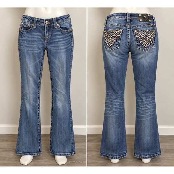 Miss Me Denim - Miss Me Jeans Womens 28 Bootcut Western Cowgirl Cowboy Country Rhinestone Y2K